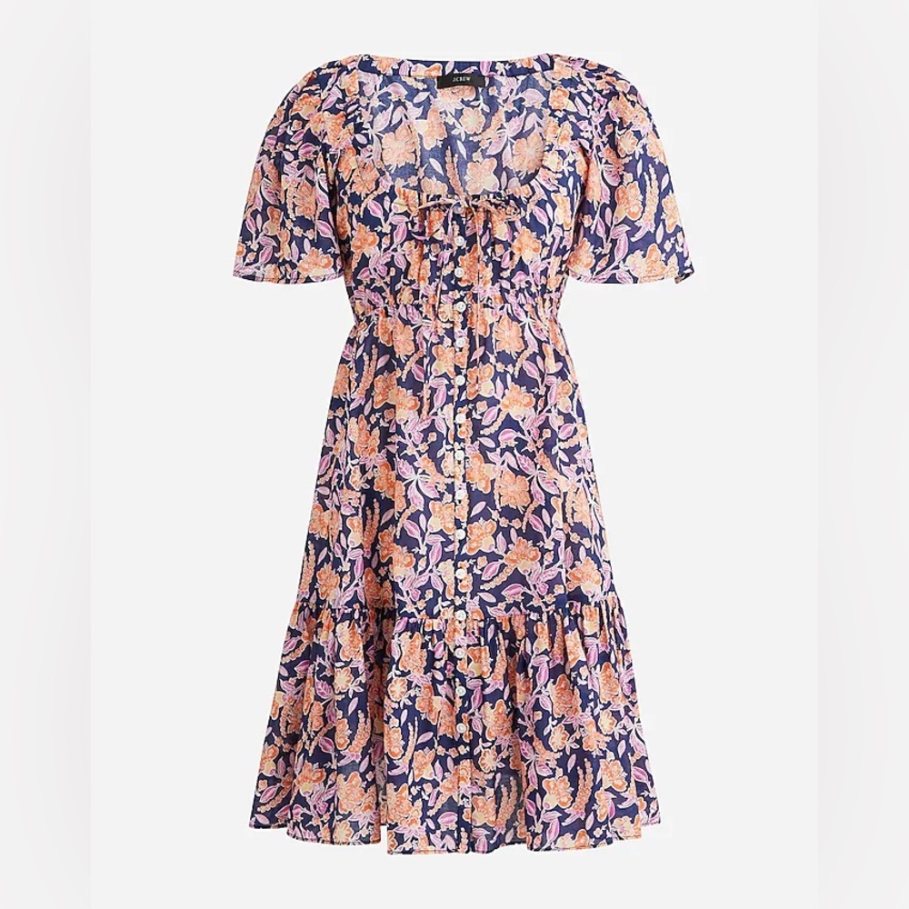 J crew floral mini dress
